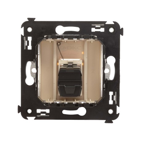 4405403 | USB 2.0 розетка одинарная в стену, тип А-А, Avanti, Ванильная дымка-2