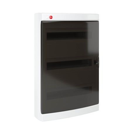84654 | Щиток настенные с дверцей 54 мод., IP41, белый, (18x3)