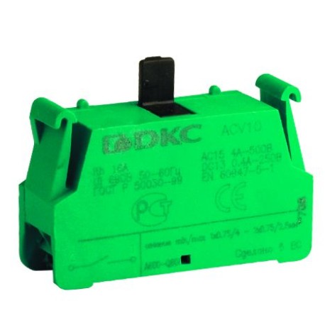 ACV10 | Контактный блок с клеммным безвинтовым зажимом, нормально-открытый