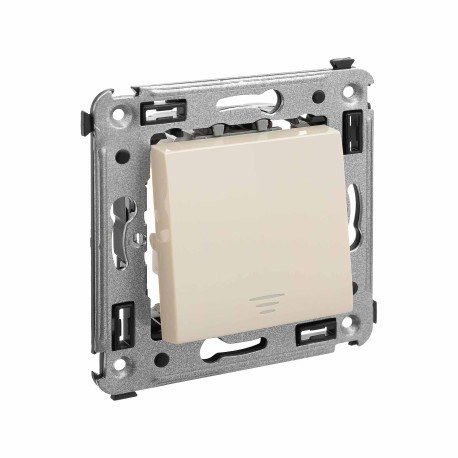4405153 | Кнопка одноклавишная в стену, Avanti, Ванильная дымка-1