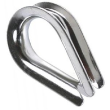 Коуш стальной под трос ⌀4мм, оцинкованный