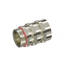 Ввод кабельный взрывозащищенный ADS под бронированный кабель, два уплотнения M16х1,5 d4-10мм D6-15мм, латунь никелированная, IP66/68