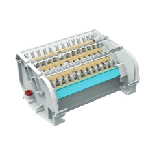Блок распределительный на DIN рейку 4р 160А, 8х7мм 2х9мм 1х12мм