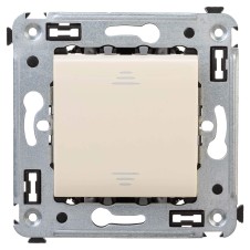 Выключатель одноклавишный в стену, "Avanti", "Ванильная дымка"