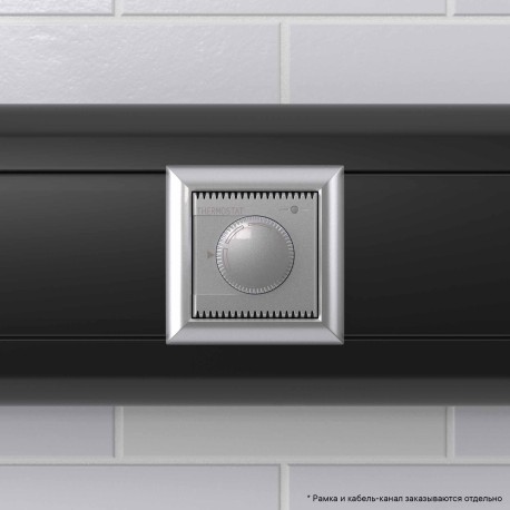 4404162 | Термостат модульный для теплых полов,  "Avanti", "Закаленная сталь", 2 модуля-5