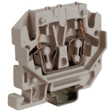 HPP.2GR, мини зажим, проходной 2,5 кв.мм серый