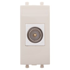 Розетка TV оконечная модульная, "Avanti", "Ванильная дымка", 1 модуль