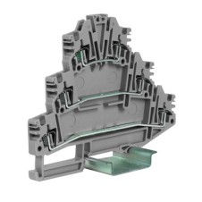 HLD.2/GR пружинный зажим трех-уровневый 2,5 кв.мм, серый