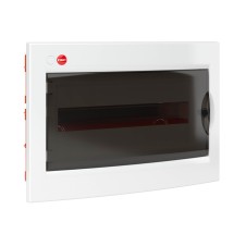 Щиток встраиваемый с дверцей 18 мод., IP41, белый, с усил. клем.блок.1х87318