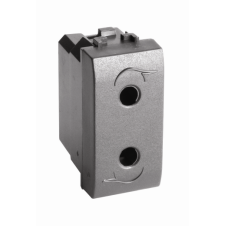 Электрическая розетка, черная, 1мод.