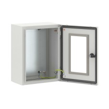 Корпус навесной STE с М/П с прозрачной дверью ВхШхГ 400x300x200 мм
