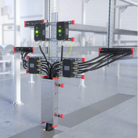 EX-D2SPR06U | Профили монтажные на стойку для крепления 2 оболочек Ex d, горячеоцинкованный, L=600мм, комплект-1