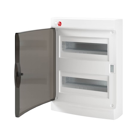 84624 | Щиток настенные с дверцей 24 мод., IP41, белый, (12х2)-2