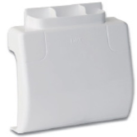 09206 | Отвод широкий от каналов 70х22 или 90х25 к 6-мод. коробке Brava