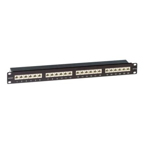 RN6APPF241BK | Патч-панель 19",1U,CAT6A, 24 порта RJ45, экранированная