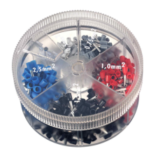 Контейнер наконечников-гильз с изолир.фланцем 0,50 кв.мм белый (1 упаковка - 1000 шт)