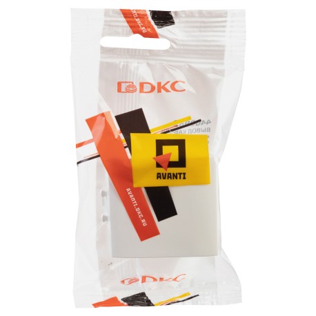 4400982 | Вывод кабеля модульный "Avanti", "Белое облако", 2 модуля-4