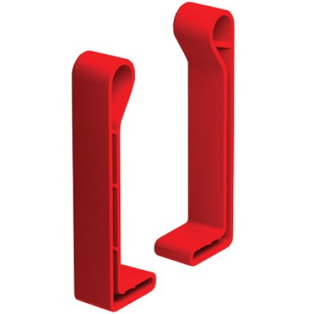 LS1000 | Комплект торцевых заглушек, правая + левая, H 100, полиэтилен RAL3020