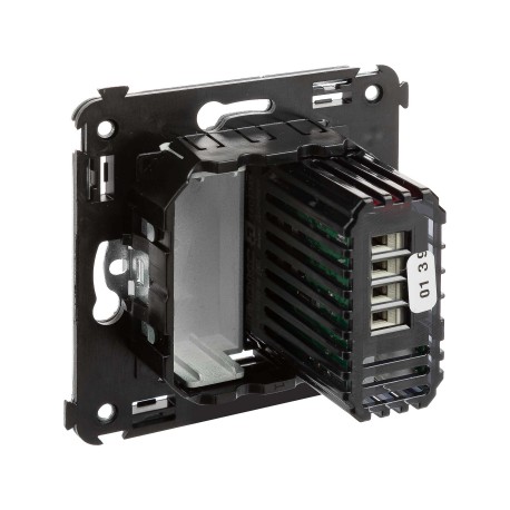 4404343 | Диммер кнопочный в стену для LED ламп, "Avanti", "Закаленная сталь"-3