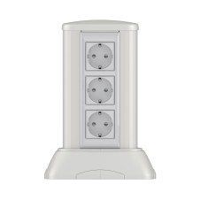 Миниколонна алюминиевая 0,25 м, цвет светло-серебристый металлик