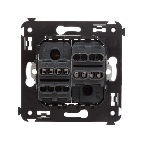 4402124 | Инвертор двухклавишный в стену, Avanti, Черный квадрат-2