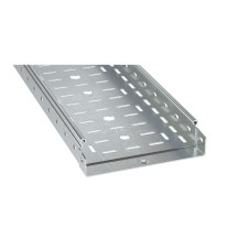 Лоток перфорированный 100х35, L=3000, 0.7мм, цинк-ламельное