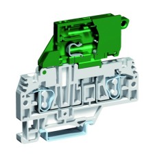 Держатель предохранителя 6x32. Пружина. 4 кв. мм. Серый. С диодным индикатором на 12-48 вольт (AC/DC).