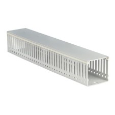 Короб перфорированный, без галогенов, светло-серый RLHF6 60x60