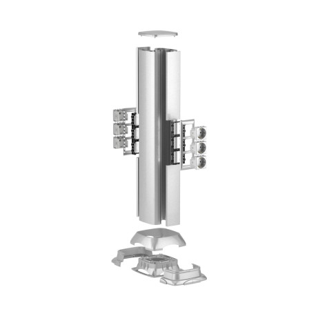 09591 | Алюминиевая колонна 0,71 м, цвет светло-серебристый металлик-2