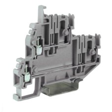 Клеммный зажим. Двухуровневый. Со штыревыми контактами. Тип VPD.2 (Ex)i. Голубой. 2,5 кв.мм.