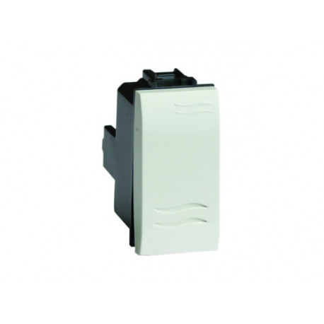 76021B | Выключатель типа "кнопка", белый, 1мод.