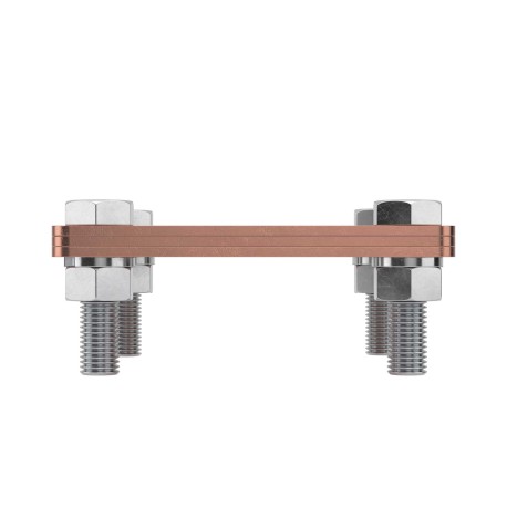 NG3105CU | Соединитель полоса-полоса с разделительной пластиной, 80х70 мм, медь-1