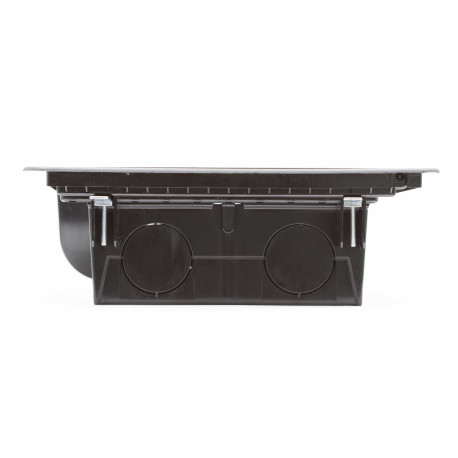 88012 | Лючок напольный 12 мод, черный RAL 9005-5