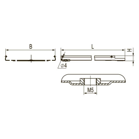 FKC080INOX | Крышка на лоток с заземлением осн.80, L=3000, 0.8мм, нержавеющая сталь-1