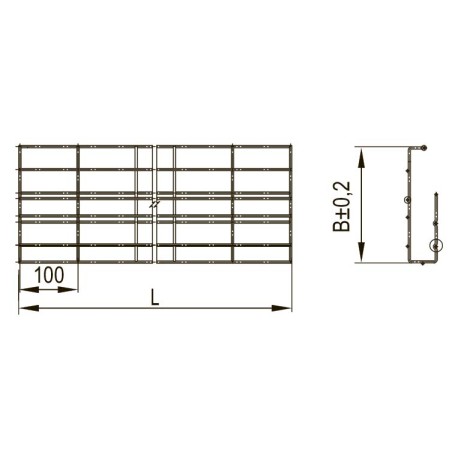 FC5020G | Лоток проволочный G-образный 200х50, L=2000, ⌀4м-3