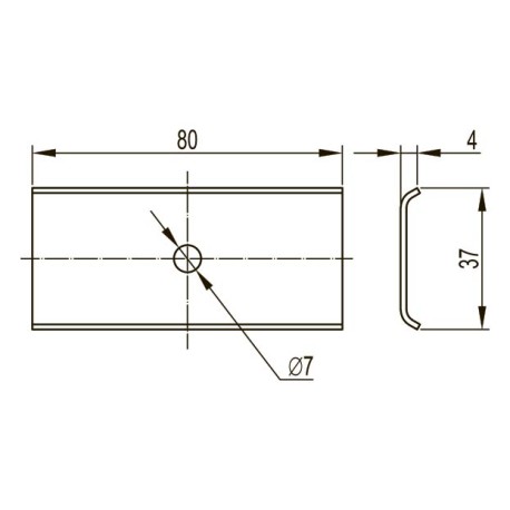 FC37306 | Пластина соединительная с отверстием по центру-2