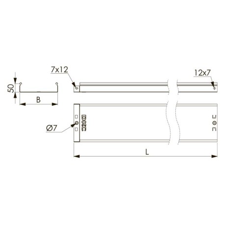 35022RAL2002 | Лоток неперфорированный 100х50, L=3000, 0.7мм, RAL2002-1