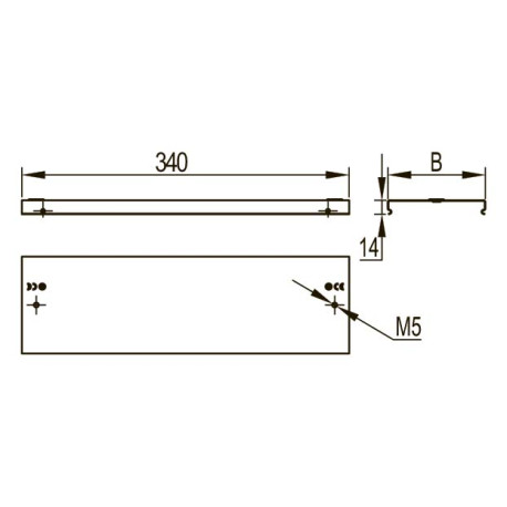 38303 | Крышка на ответвитель вертикальный Т-образный TD осн.150 / TDSR 150/80, 0.8мм-1