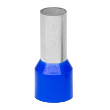 Наконечник-гильза с изол. фланцем для жилы сечением 16кв.мм, длина контактной части 18мм, синий