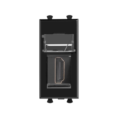 4402251 | HDMI розетка модульная, тип А-А, "Avanti", "Черный квадрат", 1 модуль