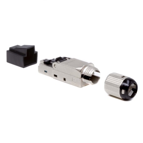 RN6RJ45FJ | Коннектор полевого монтажа (Tool Less) 8P8C CAT 6 экранированный-4
