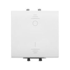 Выключатель двухполюсный одноклавишный модульный, "Avanti", "Белое облако", 2 модуля