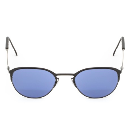 TCSNUE51010001 | Черные солнцезащитные очки из титана с темно-синими линзами. Модель 21-1