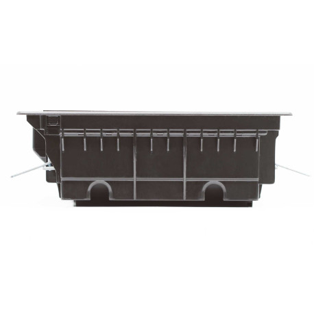 88012 | Лючок напольный 12 мод, черный RAL 9005-6