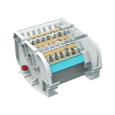 Блок распределительный на DIN рейку 4р 160А, 5х7мм 1х8мм 1х9мм 1х12мм